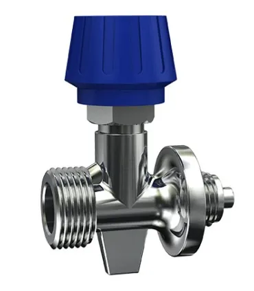 GRIFO REGULADOR BOTELLA CAMPING AZUL