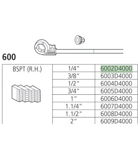 J.PEINES 1/4' BSPT-D (18X19mm)