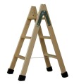 ESCALERA.3 PELD.TIJERA MADERA 0,75 m C/TACOS