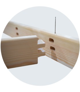 ESCALERA 4 PELD.TIJERA MADERA 1m C/TACOS