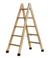 ESCALERA 5 PELD.TIJERA MADERA 1,25m C/TACOS