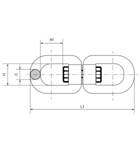 GIRATORIO ZINCADO 8mm WLL 410kgs
