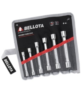 J.LLAVES TUBO 6 pcs 6-7/16-17 CR-V FORJADAS