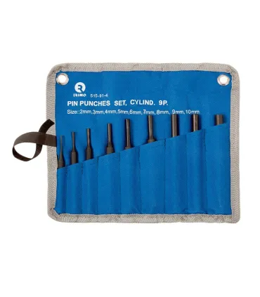 J.PUNZON CILIN. SERIE CORTA 9 pcs. 2-10mm IRIMO