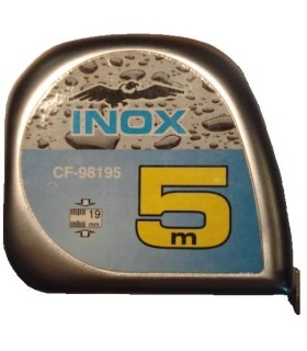 FLEXOMETRO INOXIDABLE 5 METROS C/FRENO