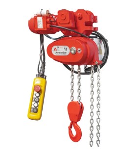 POLIPASTO ELECTRICO CADENA 500KG 20m c/ CARRO ELECT. C/RECOGEDOR