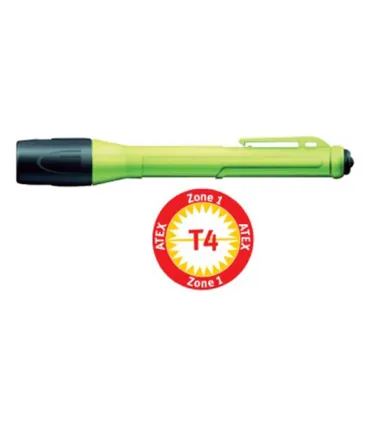 LINTERNA LED BL.C/PULSADOR ATEX AMARILLA ( PX2 ) 2AAA
