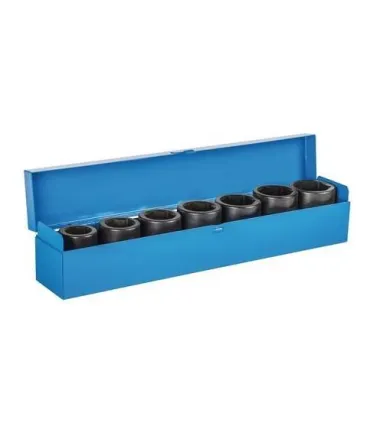 JUEGO 7 LLAVES VASO IMPACTO 1" 24-38mm