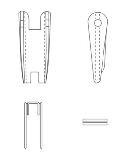 PESTILLO-SEGURO GANCHO GRUA GRADO-8 2000KG CAD.8mm