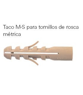 CAJA 50 TACOS NYLON Ø10 P/TORNILLO M-8