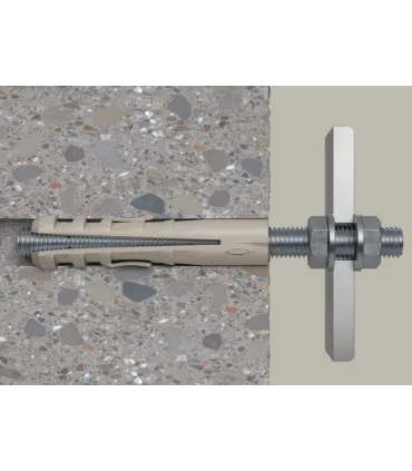 CAJA 50 TACOS NYLON Ø10 P/TORNILLO M-8