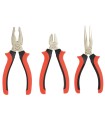 SET 3 ALICATES UNIVERSAL+CORTE+MECANICO RECTO.