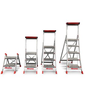 ESCALERA PROF. ALU. 3 PELDAÑOS ANCHOS PLEGABLE