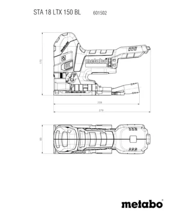 SIERRA CALAR METABO STAB18LTX - SOLO CARCASA