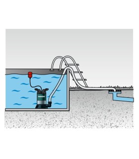 BOMBA SUMERGIBLE AGUA LIMPIA METABO 0,7 bar 8000 L/H 350W