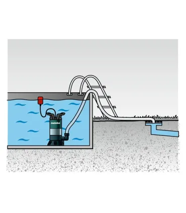 BOMBA SUMERGIBLE AGUA SUCIA METABO 15000 l/h 850W