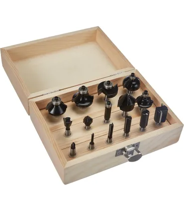 JUEGO 15 FRESAS MADERA Ø6MM