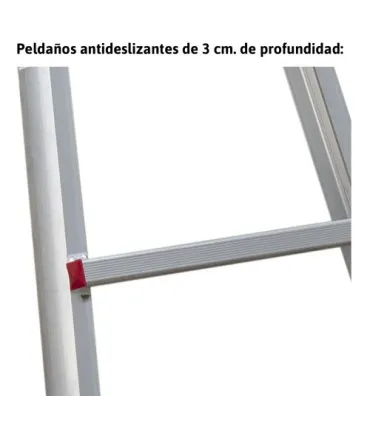 ESCALERA TELESCOPICA TIJERA 2,40m PLEGADA 1,5m ESTIR.5,20m