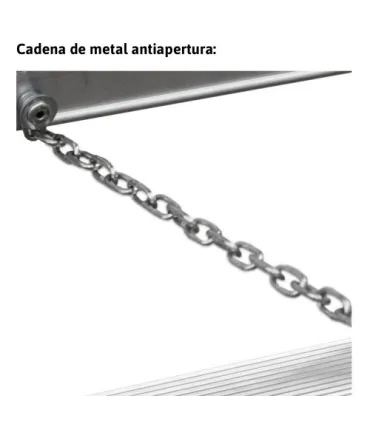 ESCALERA FARAONE TIJERA DOBLE 3+3 PELDAÑOS ALTURA: TJO 2.4M PLEG 0,65MT