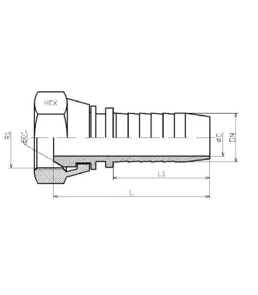 HEMBRA GIRATORIA   1/4" NPSM DN 1/4"