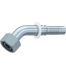 HEMBRA GIRATORIA MÉTRICA 45° CONO24° +JUNTA INTERLOCK M30X2 DN 3/4"