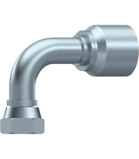 HEMBRA GIRATORIA 90°UNA SOLA PIEZA BSP ASIENTO PLANO 1/2" BSP DN 1/2"