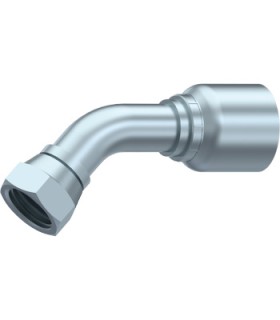 HEMBRA GIRATORIA 45°,UNA SOLA PIEZA BSP C,60°C/J,TOR 3/4" BSP DN 3/4"