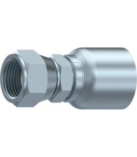 HEMBRA GIRATORIA RECTA S.43UNA SOLA PIEZA JIC DOB,HEX 3/4" 16H UNF DN 1/2"