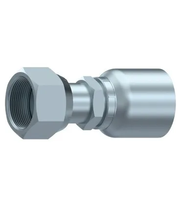 HEMBRA GIRATORIA RECTA S.43 UNA SOLA PIEZA ORFS 9/16" 18H DN 1/4"