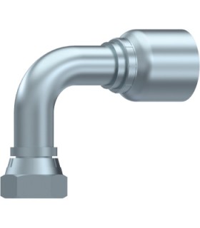 HEMBRA GIRATORIA 90° UNA SOLA PIEZA SERIE BW CONO 60° 3/4" BSP DN 3/4"