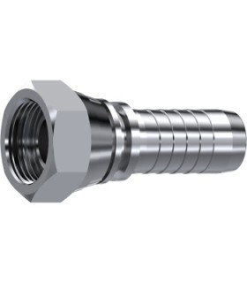 HEMBRA GIRATORIA  RECTA CONO 60° INOX 1/8" BSP DN 1/4"