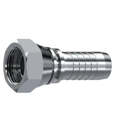 HEMBRA GIRATORIA  RECTA CONO 60° INOX 1/4" BSP DN 3/16"