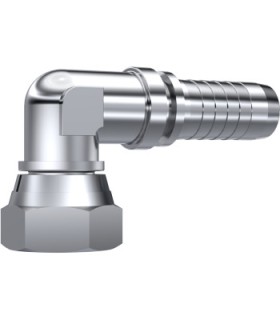 HEMBRA GIRATORIA  90° COMPACTA CONO 60° INOX 1/2" BSP DN 1/2"