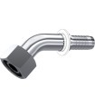 HEMBRA GIRATORIA MÉTRICA 45° C/JUNTA TÓRICA INOX Ø 12 L M18X1.5 DN 3/8"