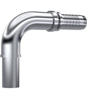 ESPIGA LISA 90° MÉTRICA INOX Ø 6 DN 1/8"