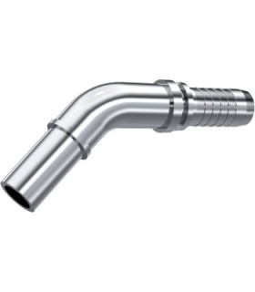 ESPIGA LISA 45° MÉTRICA INOX Ø 14 DN 3/8"
