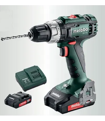 SET TALADRO BAT. PERCUTOR 18V METABO 2 BAT 2,0AH SB18L