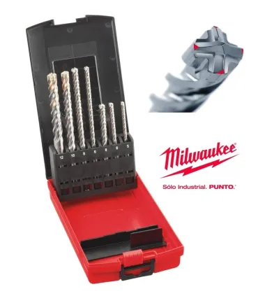 JUEGO 7 BROCAS SDS-PLUS HORMIGON ARMADO 5-12mm