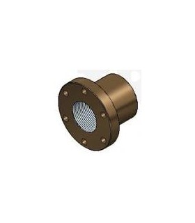 TUERCA BRONCE DIN-103 TR 12X3 CON CUELLO/BRIDA