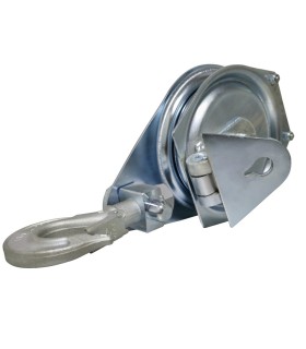 POLEA DESMONTABLE ALUMINIO 100mm 600Kg CUERDA MAX 22mm