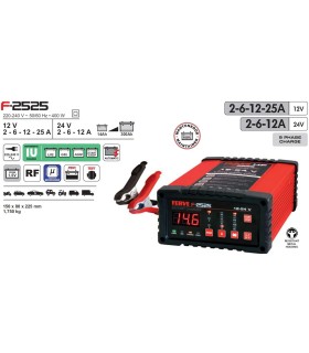 CARGADOR BAT. AUTOMATICO TALLER 2525 12-24V 2-25Amp (BAT.14-300A)