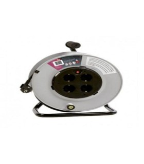 EXTENSIBLE 25m 3x1,5 CARRETE METALICO