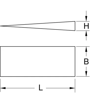 CUÑA BRONCE-AL ANTICHISPA 30x30x200mm