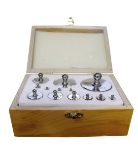 ESTUCHE DE PESAS DE 1 G - 2 KG M1 CROMADO