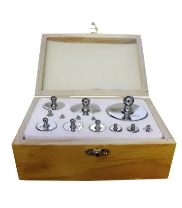 ESTUCHE DE PESAS DE 1 G - 2 KG M1 CROMADO