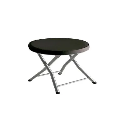 TABURETE PLEGABLE TRABAJO ACOLCHADO NEGRO