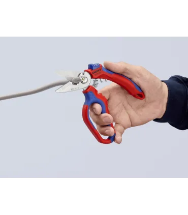 TIJERA KNIPEX CURVADA 160mm 95.05.20SB C/CRIMPADO