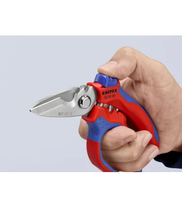 TIJERA KNIPEX CURVADA 160mm 95.05.20SB C/CRIMPADO