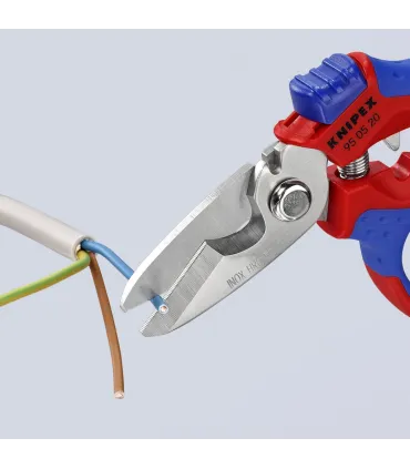 TIJERA KNIPEX CURVADA 160mm 95.05.20SB C/CRIMPADO