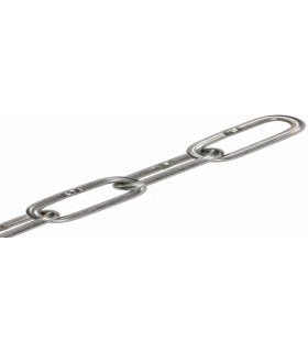 METRO CADENA INOX A4 Ø4 mm. SERIE LARGA. ESLABON 16x40mm